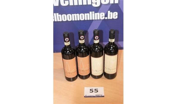 4 flessen à 75cl diverse wijn LA MACINALA DI SAN VICONTE, Chiato Classico, 2x 2013 en 2x 2015